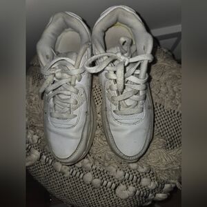 White Nike Air Max Sneakers Size 3Y